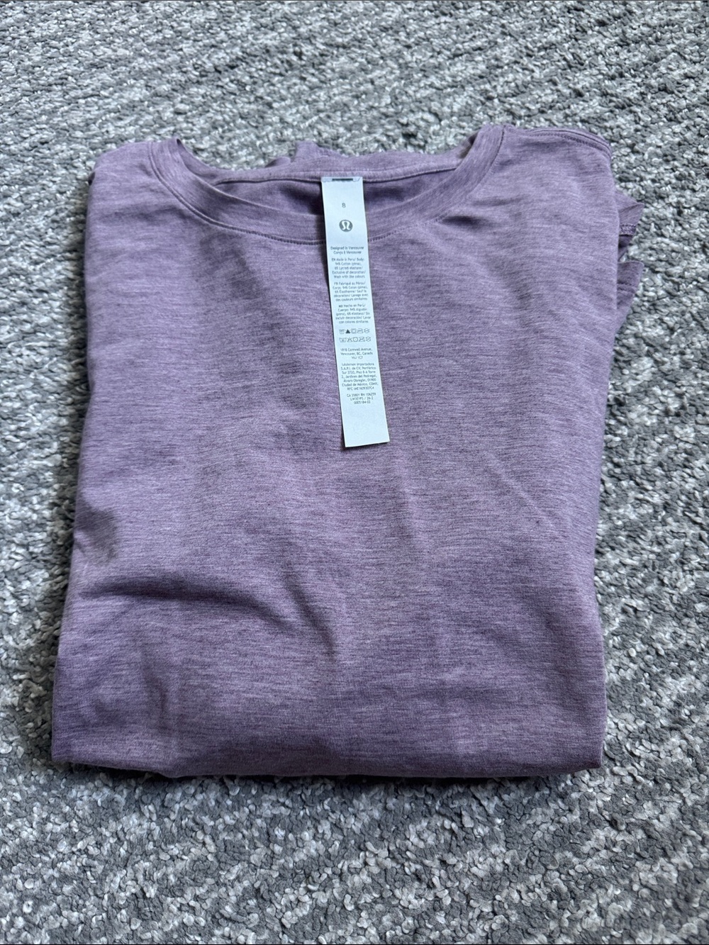 Lululemon Lavender Love Long Sleeve Top.